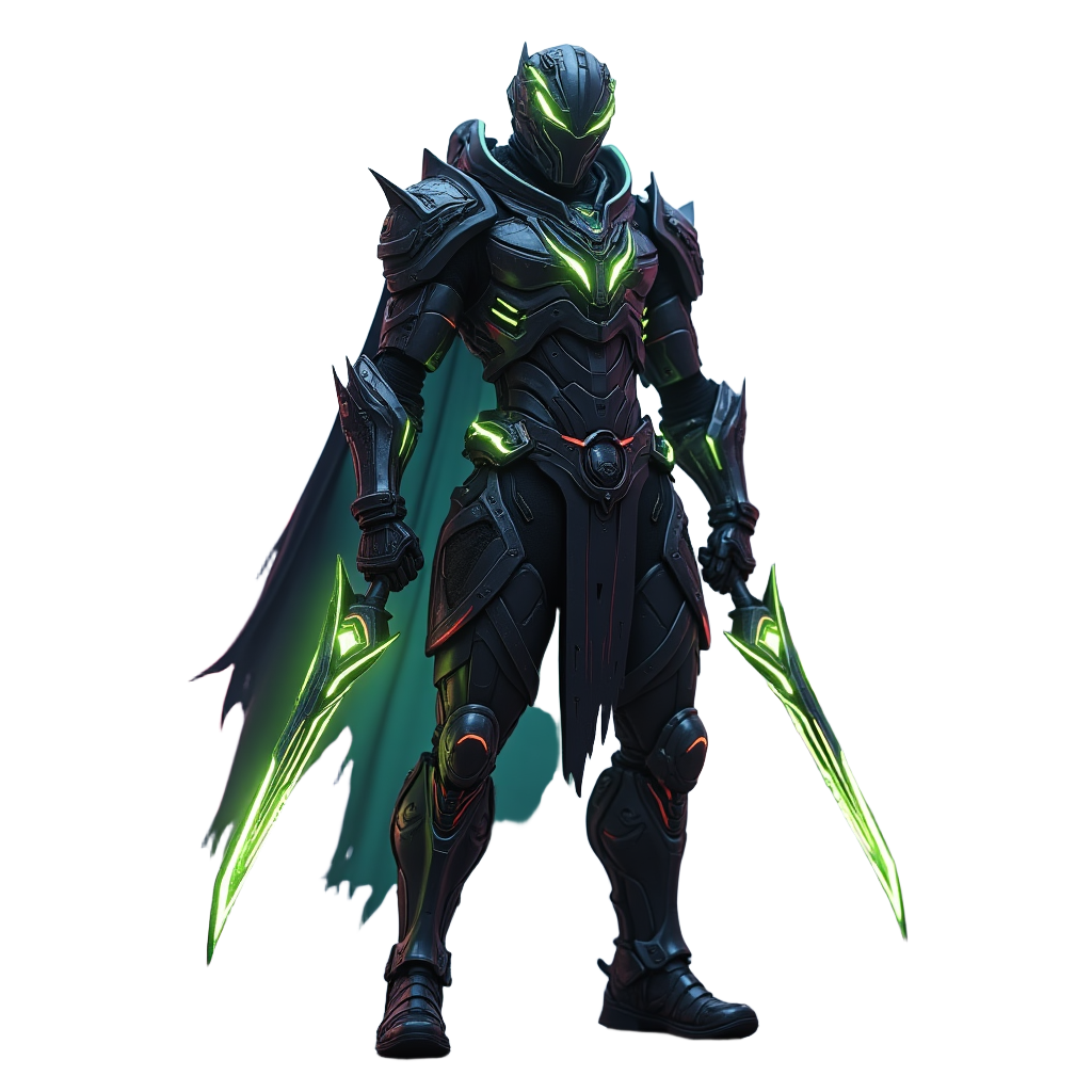 Ahmed_Malik_A_3D_fantasy_gamer_character_in_futuristic_armor_with_lime_green_4fe36ae6 0e4a 4a6a be2a 240895afff90